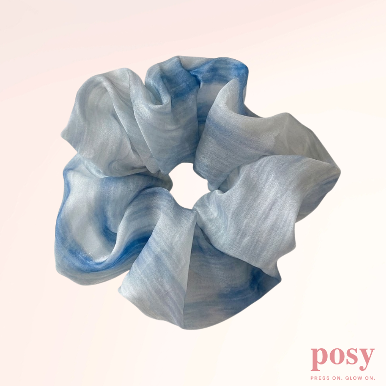 Merituuli Akvarelli -scrunchie / hiusdonitsi