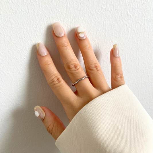 Ivory Gold Shell
