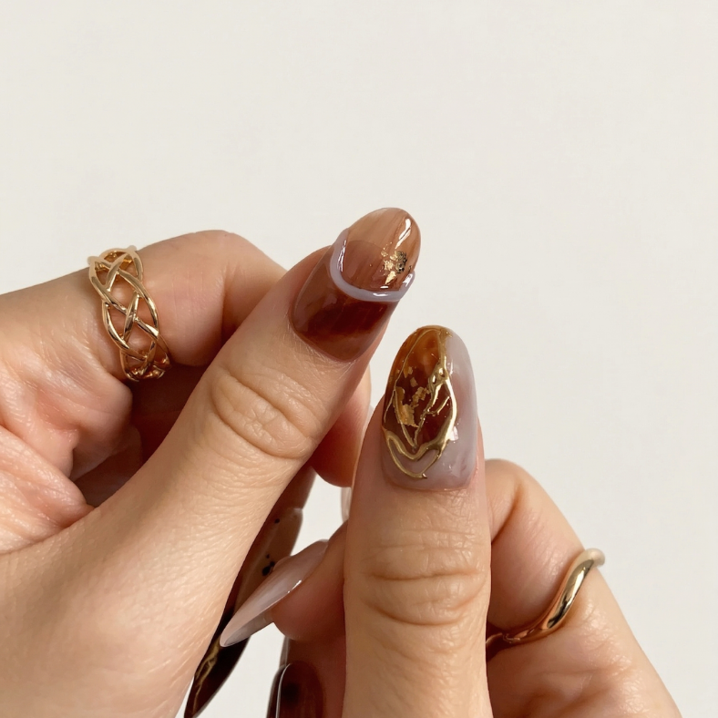 Caramel Gold Marble